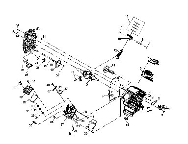 Engine 1 Diagram and Parts List for 006437-0  Generac Generator