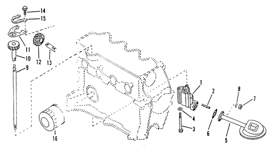 Oil Pump Diagram and Parts List for 9260-4  Generac Generator