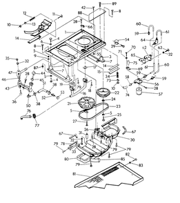 Base And Pulleys (Side Exhaust) Diagram and Parts List for 9426-0  Generac Generator
