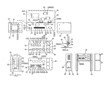 Control Panel Diagram and Parts List for 9172-3  Generac Generator