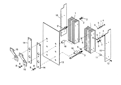 Diode Plate Diagram and Parts List for 6981-0  Generac Generator