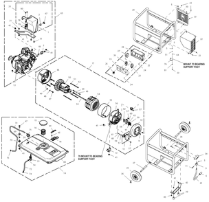 Part Location Diagram of 0J6617A Generac Assembly Muffler Silver Epa Ph3