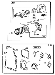 Engine Parts (Part 2) Diagram and Parts List for 9007-5  Generac Generator