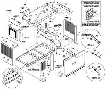 Ev Enclosure C2 Diagram and Parts List for QT04039AVAN (4230737 - 4230740)(2005) Generac Generator