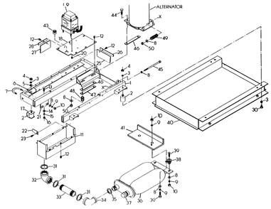 Part Location Diagram of 37740 Generac Air Blocker