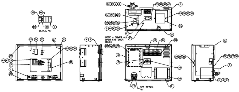 R-200 3600 Rpm 2.4l Diagram and Parts List for 0052591 (4407937 - 4789440)(2007) Generac Generator
