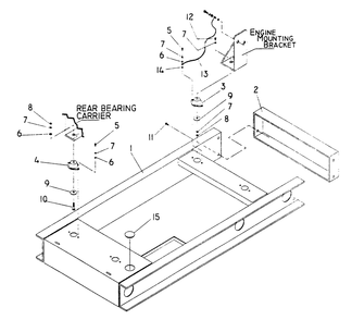 Mounting Base Diagram and Parts List for 0995-0  Generac Generator