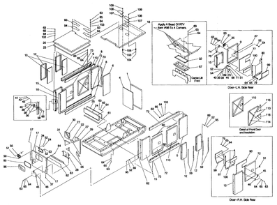 Compartment Diagram and Parts List for 4059-0  Generac Generator