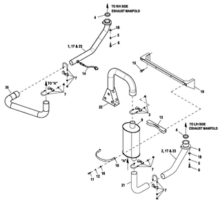 Ev Exhaust 5.4l C2 Cpl Em 1 Diagram and Parts List for HT04554GNAX (7064094)(2012) Generac Generator