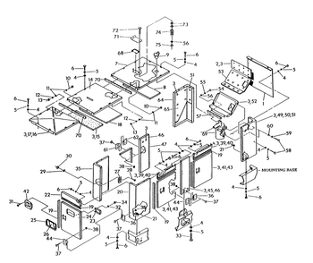 Compartment Diagram and Parts List for 9399-3  Generac Generator