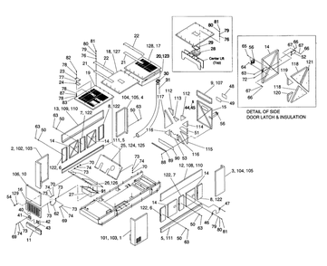 Compartment Diagram and Parts List for 4365-1  Generac Generator