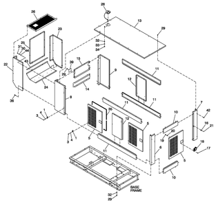 Part Location Diagram of 0C4067 Generac Duct Front Panel