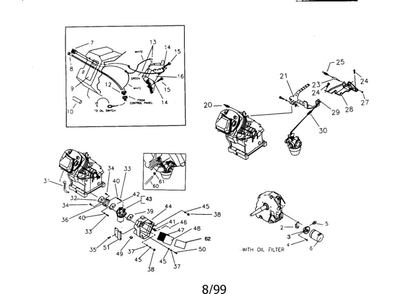 Engine I Diagram and Parts List for EHE00961-1  Generac Engine