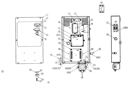 Control Panel Diagram and Parts List for 9012-0  Generac Generator