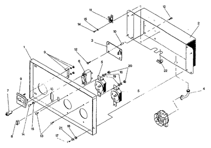 Control Panel Drawing No. 98528 Diagram and Parts List for GN6500 (0490-0)(0490-0) Generac Generator