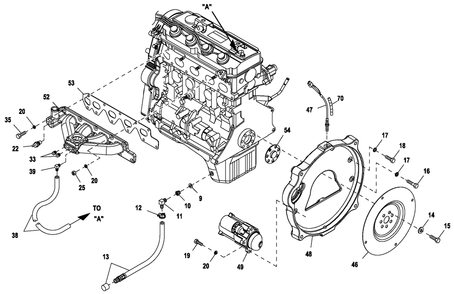 Engine Common Part 2.4l G2 45kw Diagram and Parts List for ET04524ANSC (6091686 - 6940396)(2012) Generac Generator