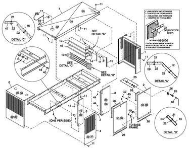 Enclosure C5 Parts Lbl Diagram and Parts List for ST10054AVSN (4713952)(2007) Generac Generator