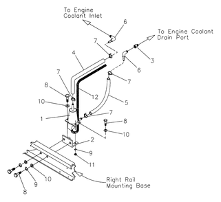 Block Heater Diagram and Parts List for 4311-1 DG-50 Generac Generator