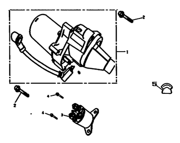 Starter Motor Diagram and Parts List for 0064330 (8363126 - 9498381)(2015) Generac Generator