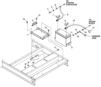 Battery C4 Diagram and Parts List for BT06030ANSN (3808V29819 - 4308V30688)(2008) Generac Generator