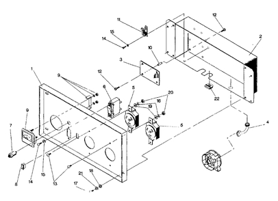 Control Panel Drawing No. 98528 Diagram and Parts List for GN6500E (0491-0)(0491-0) Generac Generator