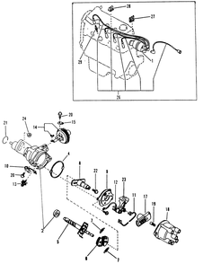 Distributor Diagram and Parts List for 9012-0  Generac Generator