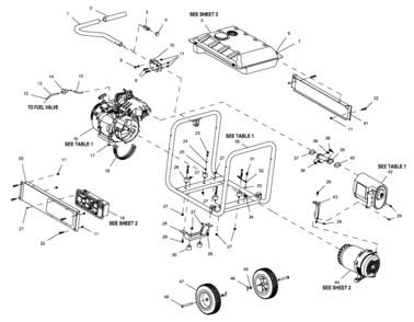 Part Location Diagram of 0H9748 Generac Panel Rail C/Pnl Side Gp
