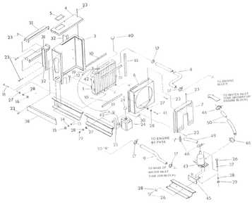 Part Location Diagram of 98900 Generac Duct, Air