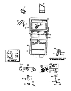 Engine Common Parts 1 Diagram and Parts List for 9677-1  Generac Generator