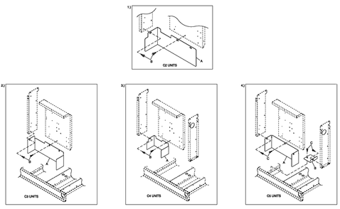 C4 Cb Connection Box Shielding C2/C4 Diagram and Parts List for QT04524AVSY (4775741 - 4811844)(2007) Generac Generator