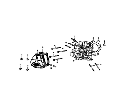 Part Location Diagram of 0J35230137 Generac Bolt; stud; intake