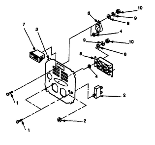 Control Panel Model No. 5w964 Diagram and Parts List for 5W694 (9308-0)(9308-0) Generac Generator
