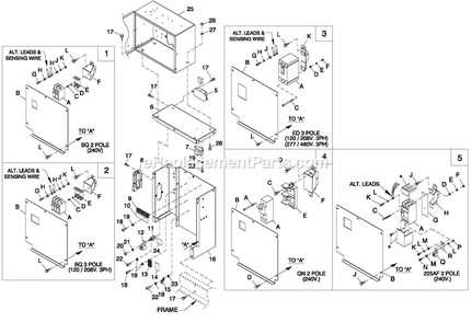 Ev Conbox C1 Cpl Diagram and Parts List for QT02016GNSN (5059275)(2008) Generac Generator