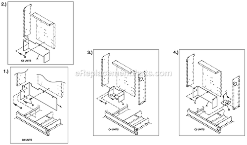 C4 Cb Connection Box Shielding C2/C4 (2) Diagram and Parts List for QT04524GNSN (4795891)(2007) Generac Generator