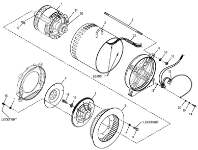 Alternator Diagram and Parts List for 0051060 (0505V01166)(2005) Generac Generator