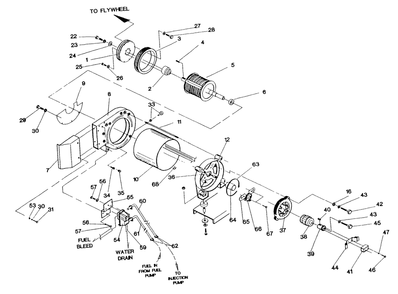 Part Location Diagram of 90063 Generac Diode Bridge Support