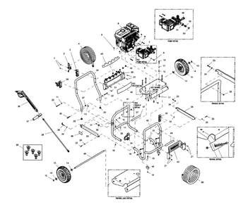 Part Location Diagram of 0J5254 Generac Bumper-handle stop