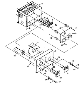 Part Location Diagram of 67666E Generac BOARD ASM