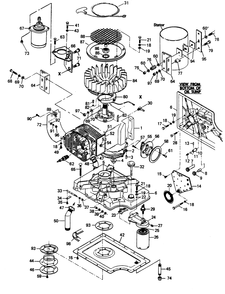 Engine Parts Diagram and Parts List for 6207-5  Generac Generator
