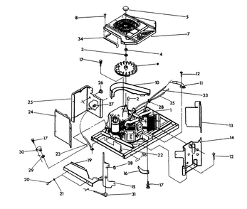 Engine Sheet Metal Diagram and Parts List for 9290-3  Generac Generator