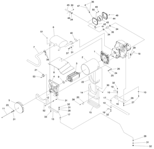 Generator 2 Diagram and Parts List for 0051031 (0806V12264)(2006) Generac Generator