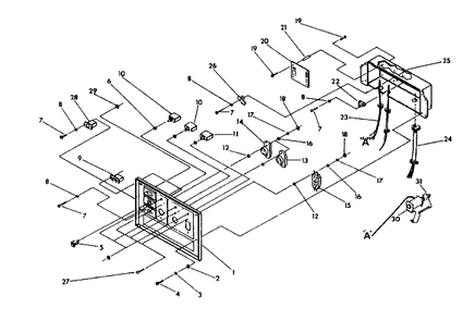 Control Panel Drawing No. 93621 Diagram and Parts List for MC5500 (9803-2)(9803-2) Generac Generator