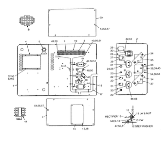 Control Console Diagram and Parts List for 9156-0  Generac Generator