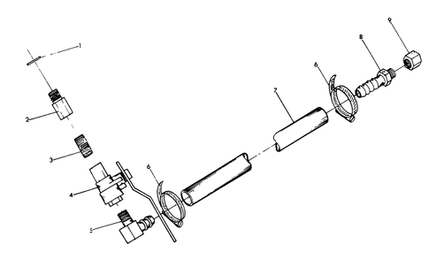 Engine Oil Drain Diagram and Parts List for 9156-1  Generac Generator
