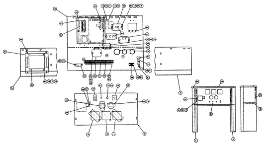 Control Panel 2 Diagram and Parts List for 9706-0  Generac Generator