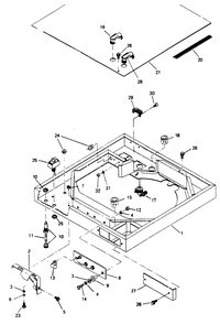 Blower Shroud Diagram and Parts List for 6247-8  Generac Generator