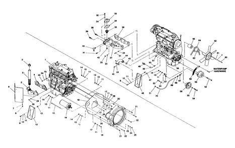 Engine Parts Diagram and Parts List for 0990-0  Generac Generator