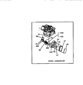 Air Cleaner And Carburetor 2 Diagram and Parts List for GN190  Generac Engine