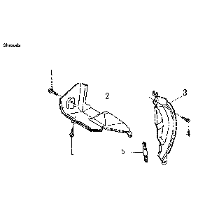 Shrouds Diagram and Parts List for 006436-0  Generac Pressure Washer