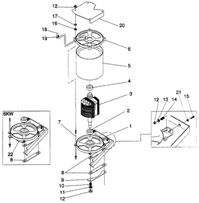 Alternator Diagram and Parts List for 4176-0  Generac Generator